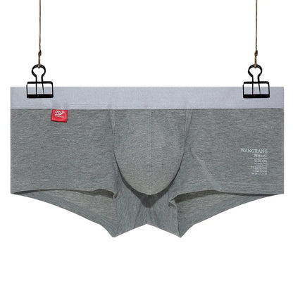 Open Front Underwear Men Cotton Sexy Men's Boxer Shorts Panties Breathable Pouch Bulge Underpants Male