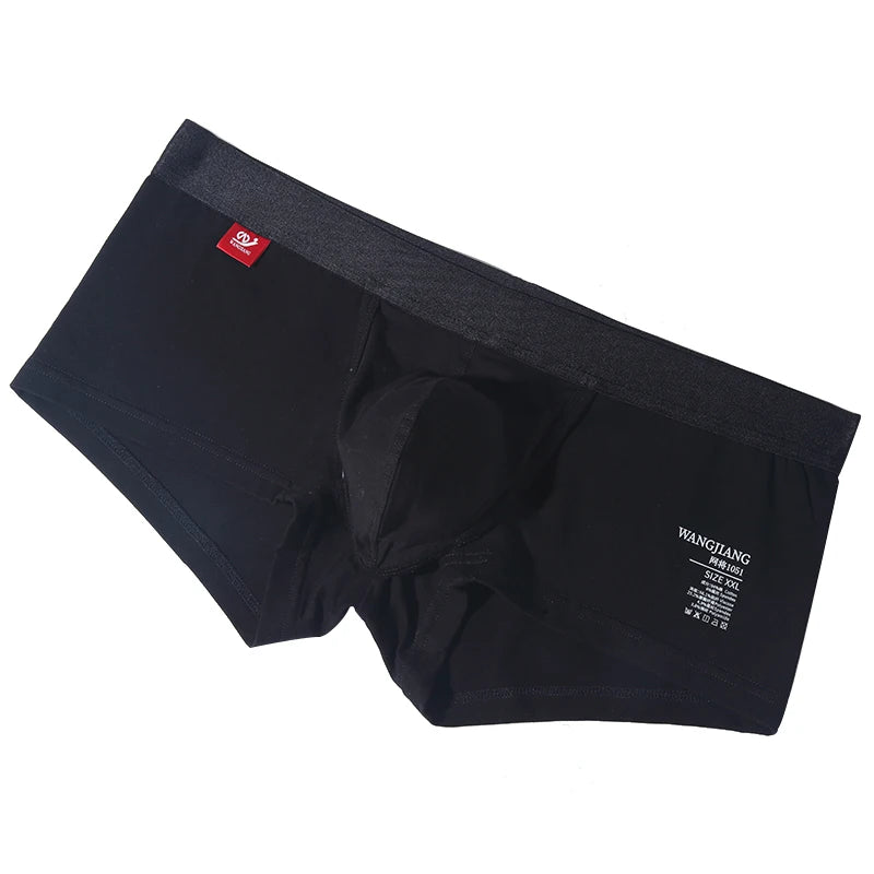 Open Front Underwear Men Cotton Sexy Men's Boxer Shorts Panties Breathable Pouch Bulge Underpants Male