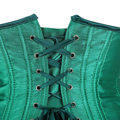 Underbust Corset Sexy Waist Slimming Corset Bustiers Body Shaper for Women Steampunk Lace-up Corset Belt Waist Trainer