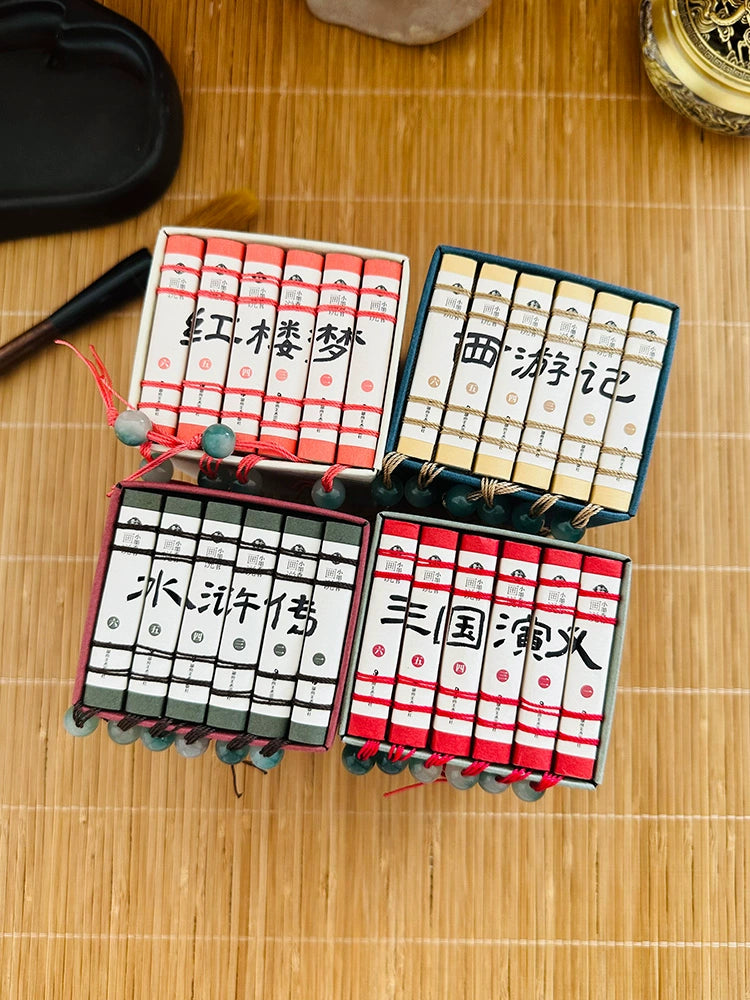 Pocket Book The Four Great Classical Novels of China Comic Strips Manga Mini Books For kids adult Chinese Traditional Culture