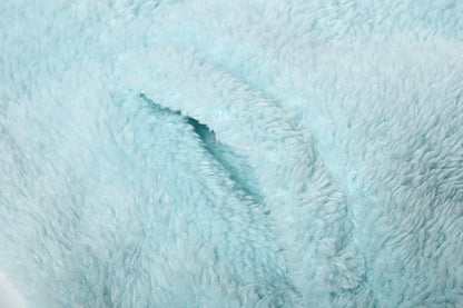 Fashion Trend Autumn and Winter Press-pleated Printed Turn-collar Long-sleeved Shirt Two-piece Furry Coat