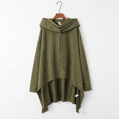 Fashion Trends New European and N Pure Color Long Hoodie