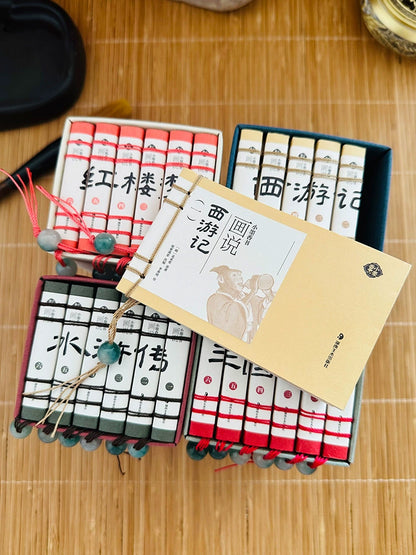Pocket Book The Four Great Classical Novels of China Comic Strips Manga Mini Books For kids adult Chinese Traditional Culture