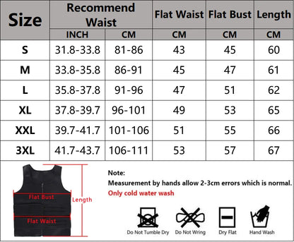 Men Body Shaper Waist Trainer Vest Slimming Shirt Sauna Sweat Vest Compression Undershirt Shapewear Fat Burner Workout Tank Tops