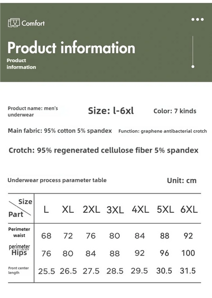 3pcs Men Underwear Cotton BoxerShorts Hombre Panties Man Breathable Underpants Sexy Sports Comfort Male Boxers Large Size L-6XL