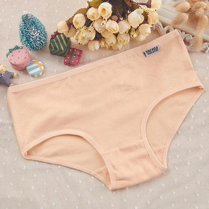 7Pcs/Lot Women Panties Cotton Underwear Breathable Soft Sexy Lingerie Female Briefs Girls Cute Solid Color Underpants Plus Size