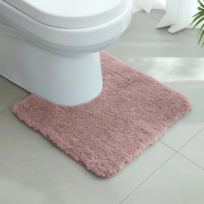 A small bathroom mat, non-slip, absorbent mat, thick U-shaped, simple solid color floor mat, toilet mat