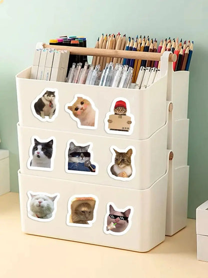 500pcs Cartoon Meme Cat Stickers For School Reward Stickers Classroom Decoration Encouragement Sticker For Student Teacher