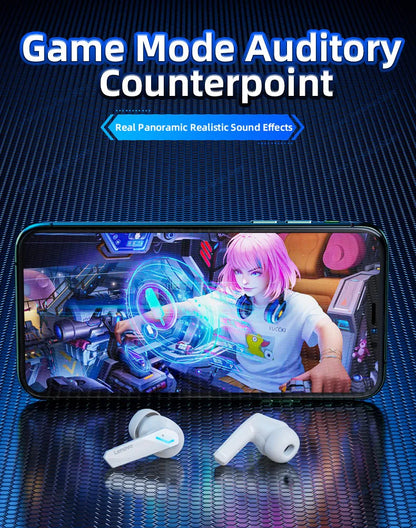 5PCS Original Lenovo GM2 Pro 5.3 Earphones Bluetooth Wireless Earbuds Low Latency Headphones HD Call Dual Mode Gaming Headsets