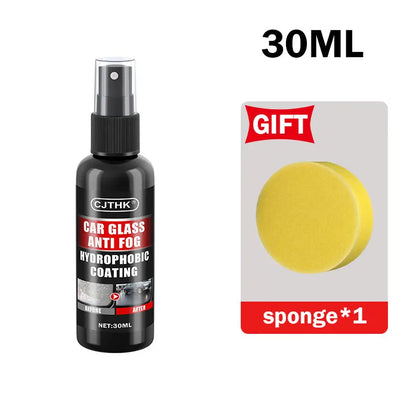 Car Glass Anti-rain Water Spray Repellent Nano Coating Hydrophobic Waterproof Agent Oil Film Removing Auto Glass Film Agent