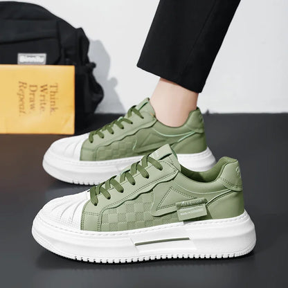Men's Shoes 2025 New Trend Fashionable Versatile Breathable Niche Personality Casual Sports Board Shoes Thick Sole Comfortable