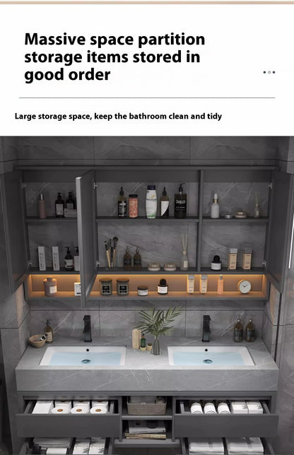 Bathroom Accesories Cabinet Wall Home Accessories Set Luxury Full Furniture Shelfs Sink Cabinet Modern Hovedskapet Bathroom Home