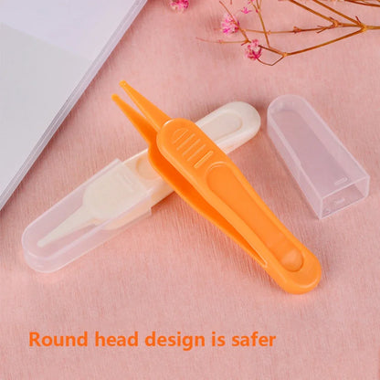 Cavity Care Ear Nose Navel Clean Baby Dig Booger Clip InfantsTools Kids Safety Tweezers Cleaning Forceps Toddler Nasal