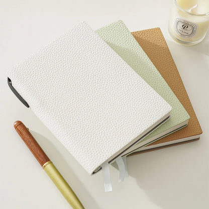 Business Office Custom Letters Notebook A6 School Student Leather Fashion Diary Books Portable Luxury Note Book Engraving Gift