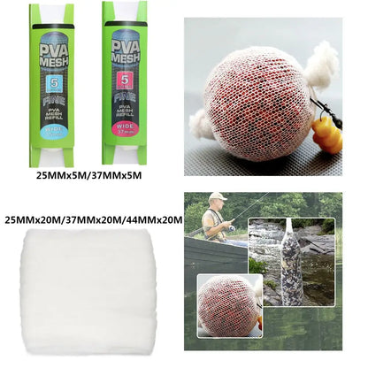 New Refill Rig Baits Fishing Tools Soluble Bait Wrap Bag Carp Coarse Fishing Water Soluble Sack PVA Lure Mesh