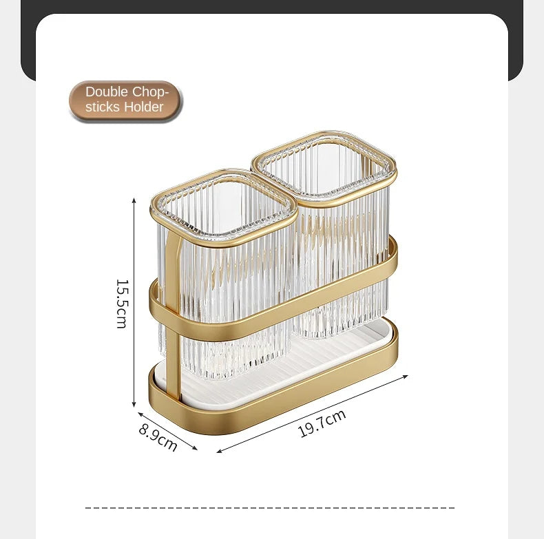 Kitchen knife rack, chopstick holder, wall-mounted multifunctional countertop, cutting board, and tool storage rack
