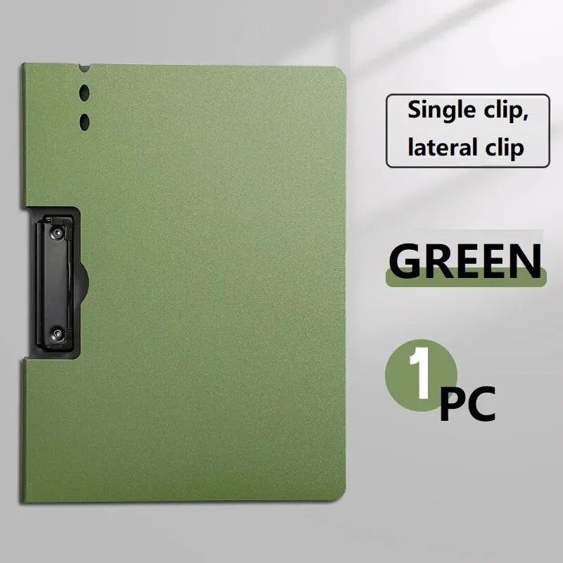 1pc A4 File Folders, Documents Organizer, Clipboard With Cover, A4 Paper Folder For Business & School, Stationery & Office Suppl