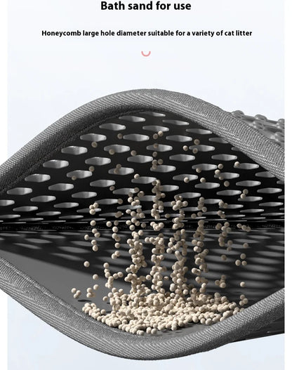 Large Waterproof Double Layer Cat Litter Mat Non-Slip Washable Pet Litter Box Mat Durable Sand Trapper Easy Clean Cat Toilet Mat