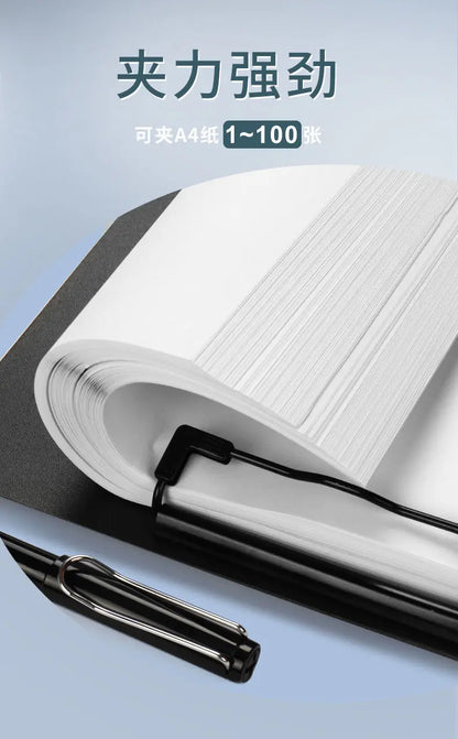 1pc A4 File Folders, Documents Organizer, Clipboard With Cover, Paper Folder For Business & School, Stationery & Office Supplies