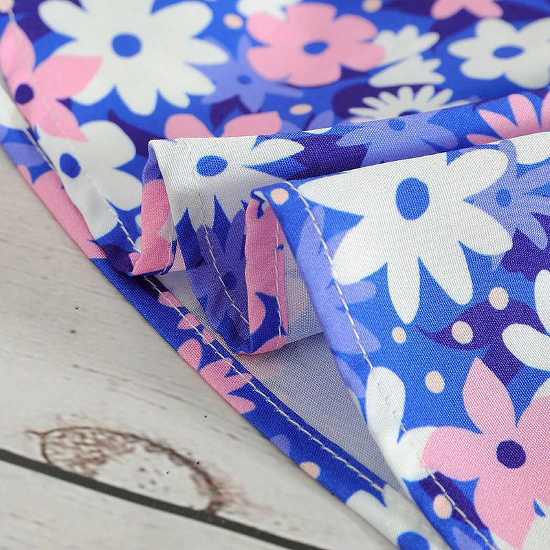 Kids Summer Clothes Set 2-5 Years Trendy Camisole and Floral Skirt 2Pcs Girls Outfit Children's Suspenders Top Suit