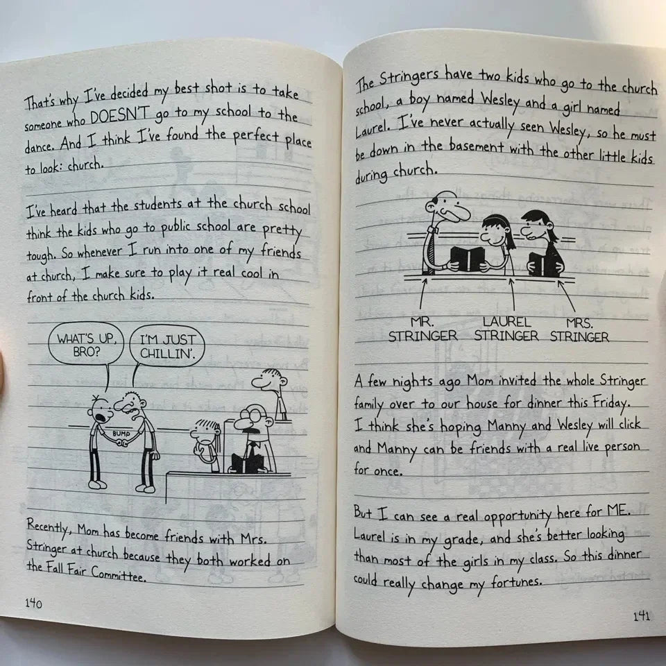 Full Set 16 Books Diary of Wimpy Kid English Book Diary of Wimpy Kid Boxed Children's Fiction Books