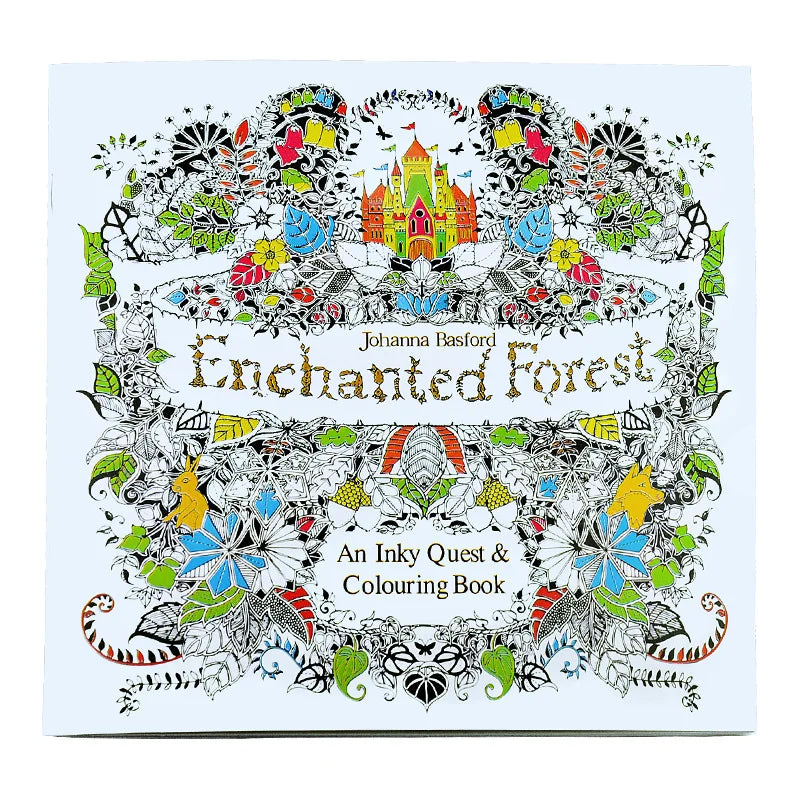 3 Pcs/Set Secret Garden + Enchanted Forest + Animal Kingdom Coloring Book Children Drawing Coloring Books English Edition