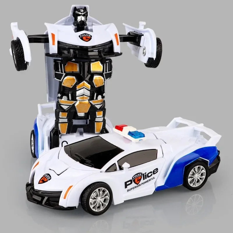 Transforming Inertial Car with Collision Technology: Autobot Robot Car for Boys