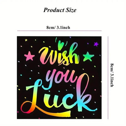 Dazzling Scratch Painting Parent Child Interactive Toys Note Cards Handmade Painting