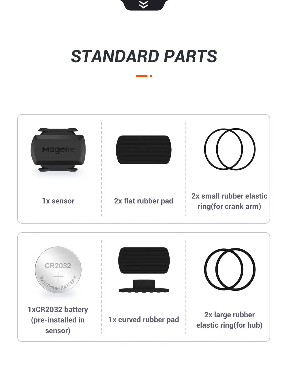 MAGENE Computer Speedometer ANT+ Speed And Cadence Dual Sensor Bike Speed And Cadence Ant+ Suitable For GARMIN IGPSPORT Bryton