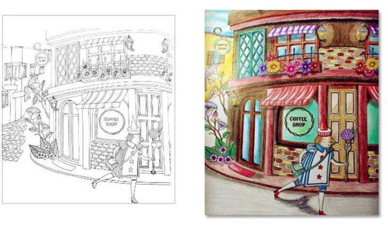 1 Books Mandalas Flower Coloring Book For Children Adult Relieve Stress Kill Time Graffiti Painting Drawing Art Book Stationerys