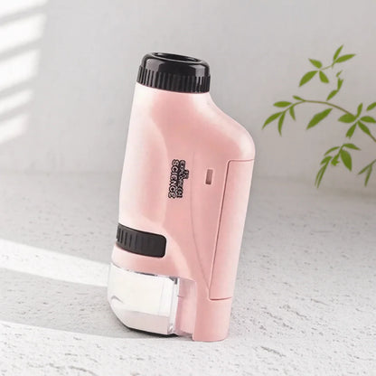 Portable Handheld 60X-100X Magnification Microscope Optical Lens Scientific Observation Tool