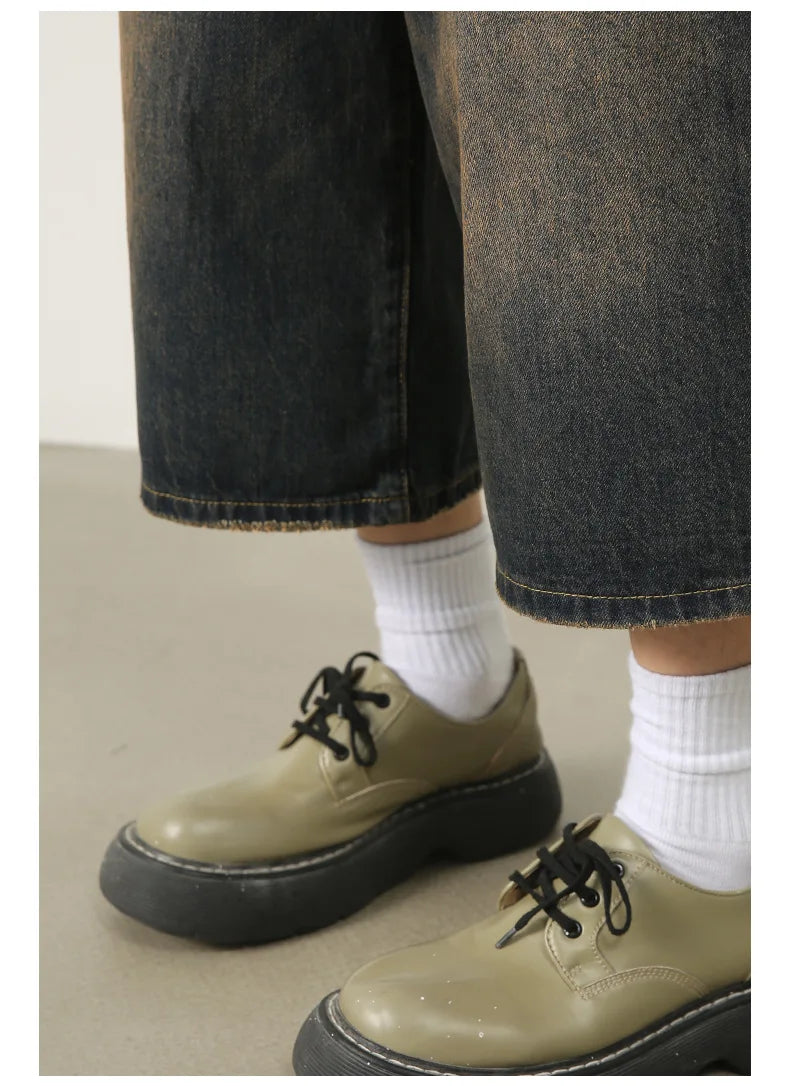 Women's Retro Wide Leg Baggy Casual Denim Shorts Harajuku Aesthetic High Waist Loose Shorts 2024 Summer Fashion Punk Shorts