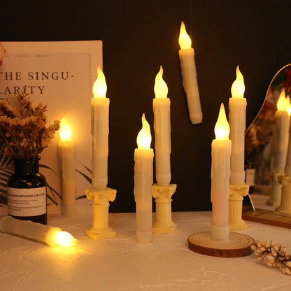12/24Pcs Flameless LED Candle Battery Operated Flickering Candle For Home Christmas Party Wedding Decoration Tealight Candles
