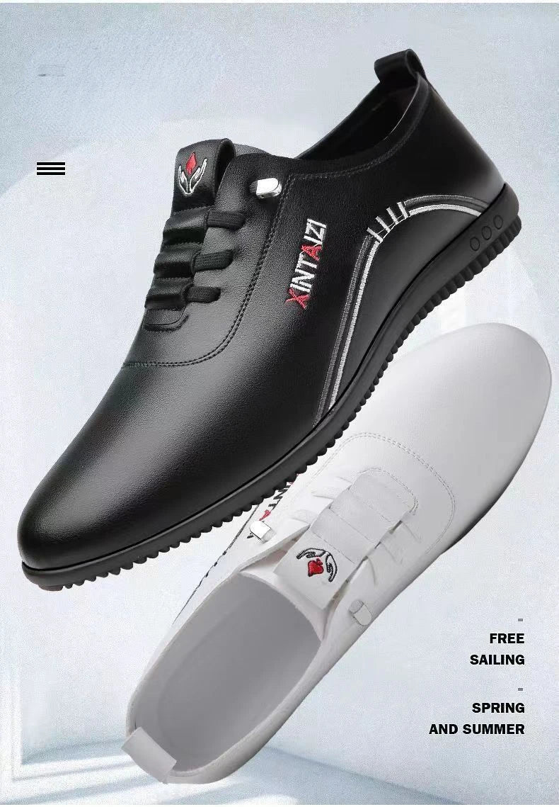 2024 New Casual Shoes for Men Fashion Lightweight Men Walking Shoes Comfortable Slip-on Loafers Outdoor All Match Men Flat Shoes