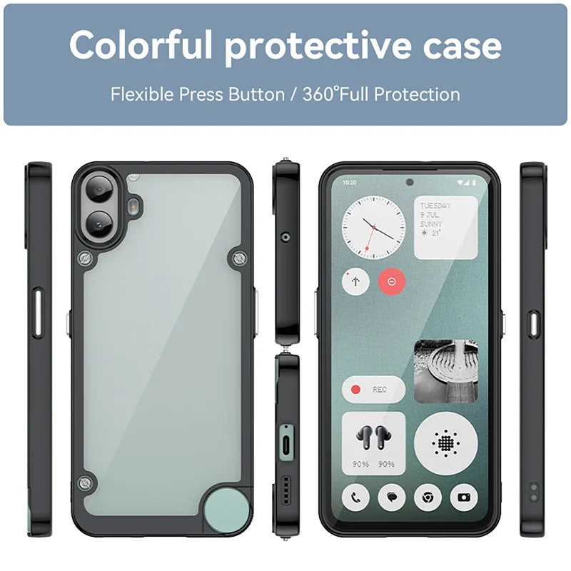 Transparent Colorful TPU Case for Nothing CMF Phone 2 Pro Phone 1 Protective Cover Clear Fundas Coque Capa