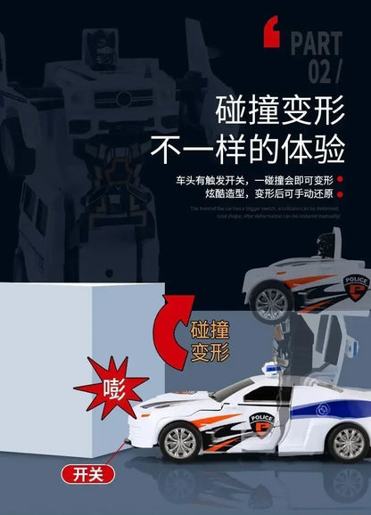 Transforming Inertial Car with Collision Technology: Autobot Robot Car for Boys