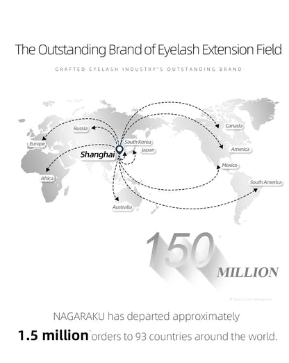 NAGARAKU 5D W Shape Big Bundle Eyelash Extension Mega Volume Premade Fans Eyelashes Super Soft Full Dense Lashes