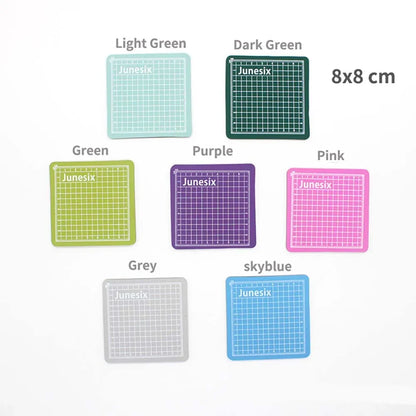 1PC Colorful Mini Model Cutting Mat Engraving Pad Art Supplies Stationery School Supplies 8*8cm for Art Supplies School Tools