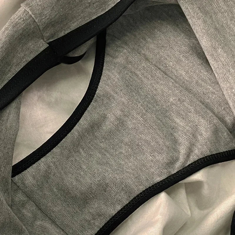 Sports Cool Style Minimalist Girls' Underwear Mid Waist Japanese White Black Cotton Women's Triangle Стринги Женские