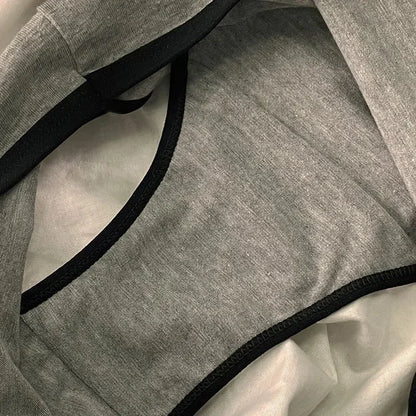 Sports Cool Style Minimalist Girls' Underwear Mid Waist Japanese White Black Cotton Women's Triangle Стринги Женские