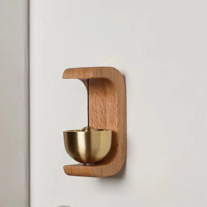 Door Bell Wooden Wind Chimes Wireless Doorbell Entrance Door Bell Decorative Wind Bell for Home Opening Home Decoration