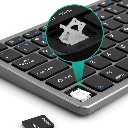 Bluetooth 5.0 &2.4G Wireless Keyboard and Mouse Combo Mini Multimedia Keyboard Mouse for Computer Laptop PC iPad Macbook Android