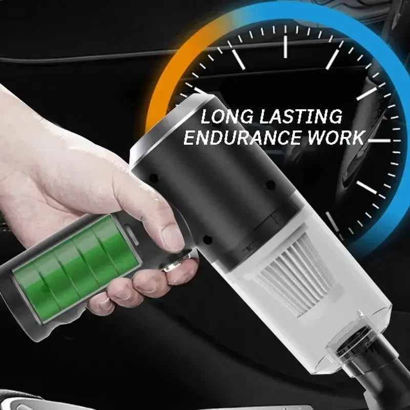Clearance_Portable Wireless Car Vacuum Cleaner Wireless Vacuum Cleaner Dual Use for Home and Car 120W High Power Powerful Vacuum
