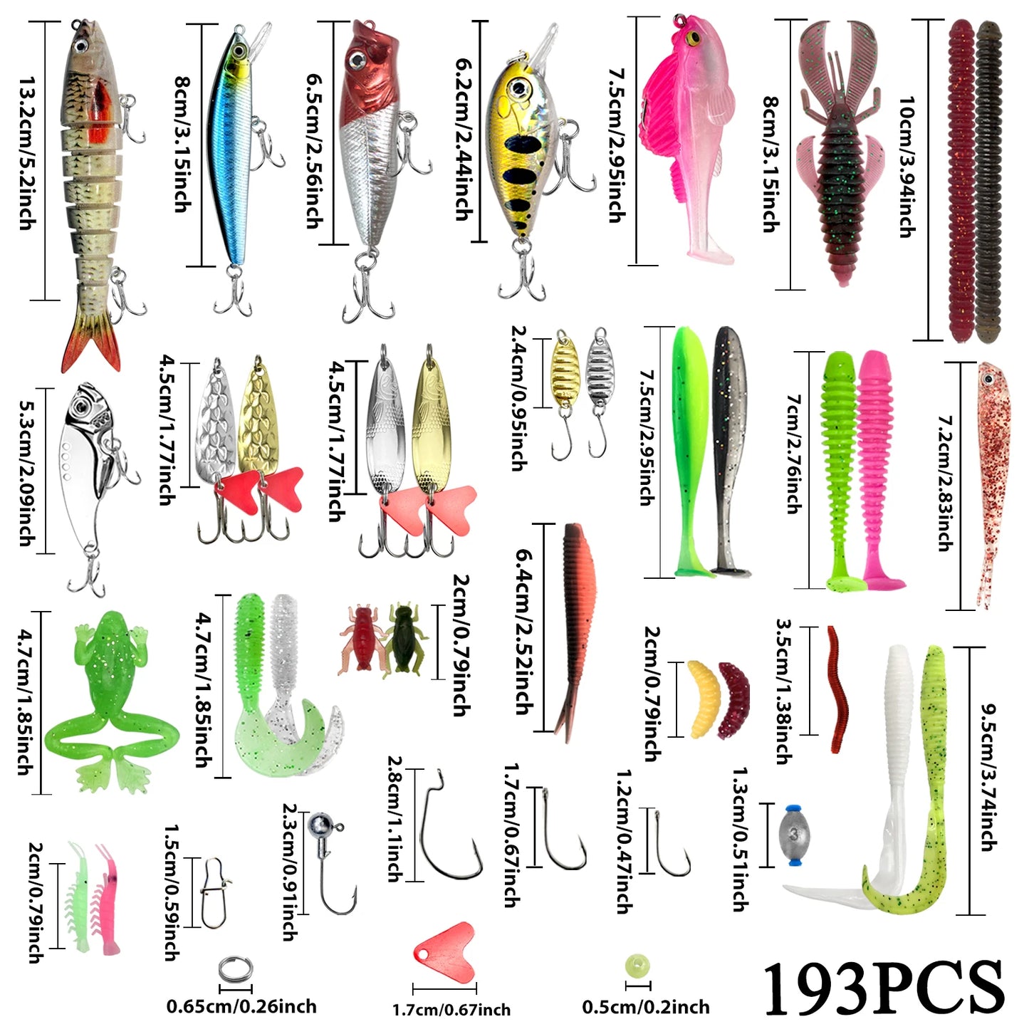 Fishing 83/133/193/239/409pcs Fishing Lure Kit For Trout/Pike/Bass Multi-Lure Fishing Set Layered Tackle Pro Gear Tackle Box