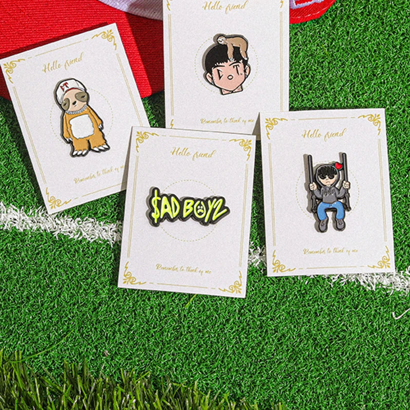 Retro Mexican Metal Hat Clip Pins Enamel Pins Cartoon Sloth Boy Baseball Cap Golf Cap Hat Badge Accessories Fashion Jewelry Gift