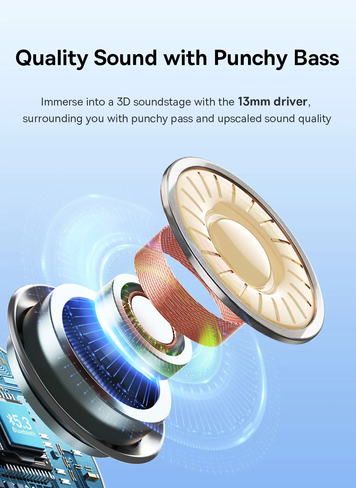 Baseus Bowie E16 Wireless Earphones Bluetooth 5.3 TWS Earbuds IPX4 Waterproof Earphone 30H Playtime 13mm Driver HIFI Headphones