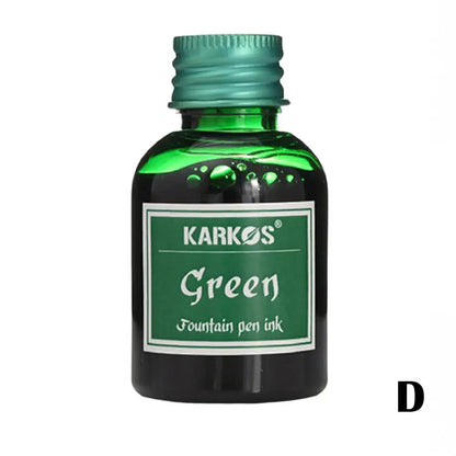 1 Bottle Pure Colorful 20/30ml Fountain Pen Ink Refilling Ink Stationery School High Quality Calligraphy Writing Fountain Ink