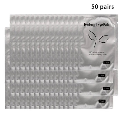 50Pairs Eyelash Pad Gel Patch Grafting Eyelashes Under Eye Patches For Eyelash Extension Paper Sticker Application Make Up Tools