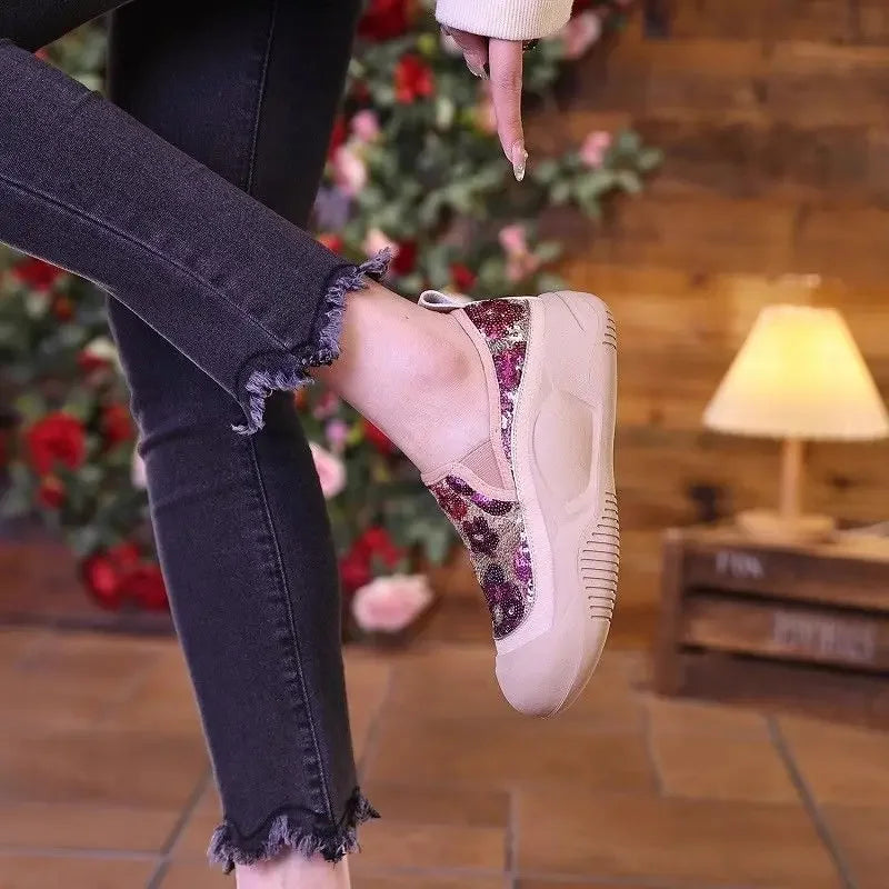 Shoes for Women Spring Autumn High on Platform Comfortable Fashion 2024 Woman Footwear New In Light Offer Daily Routine Casual A