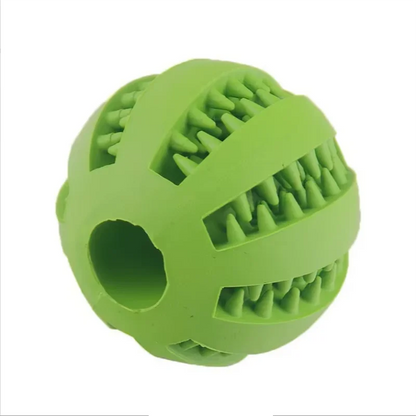 New pet leaking ball toys dogs playing with natural rubber leaking device grappling and biting and grinding elastic toys